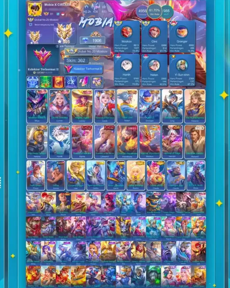 JUAL AKUN MOBILE LEGEND