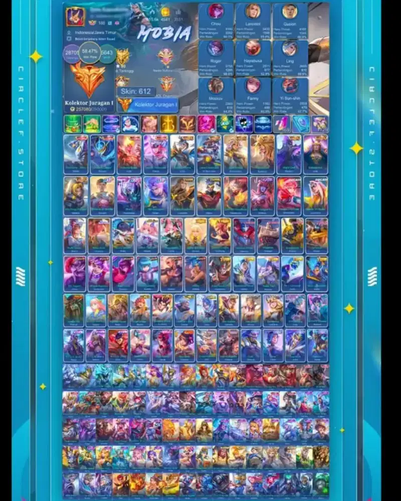 JUAL AKUN MOBILE LEGEND