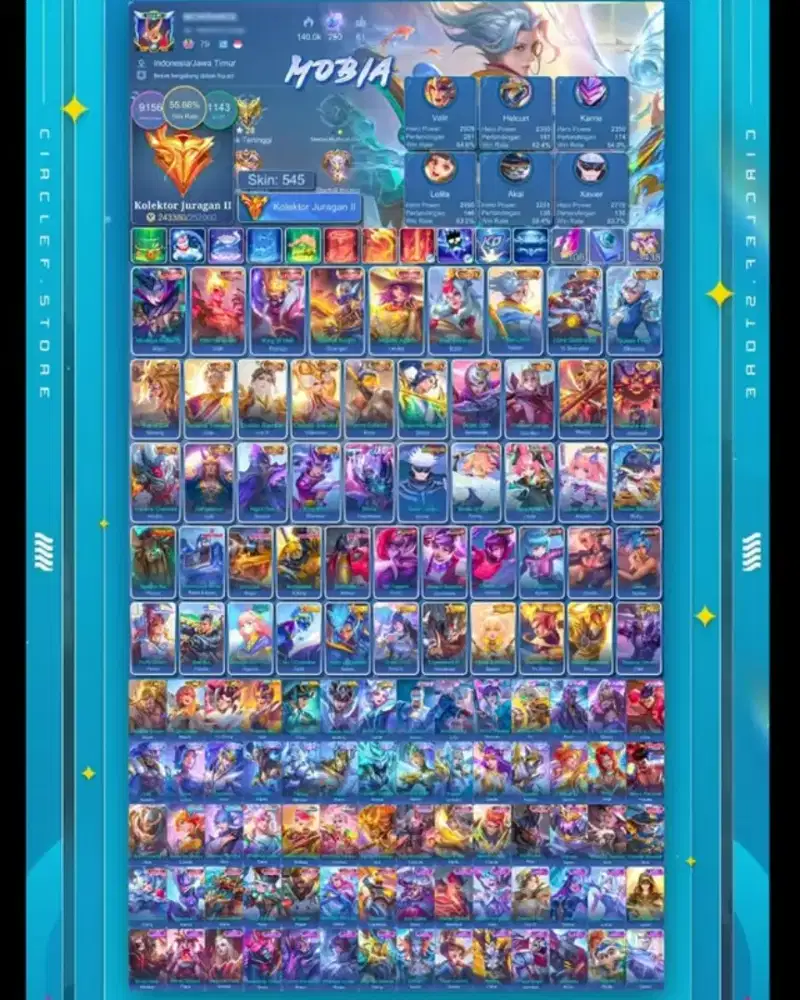 JUAL AKUN MOBILE LEGEND