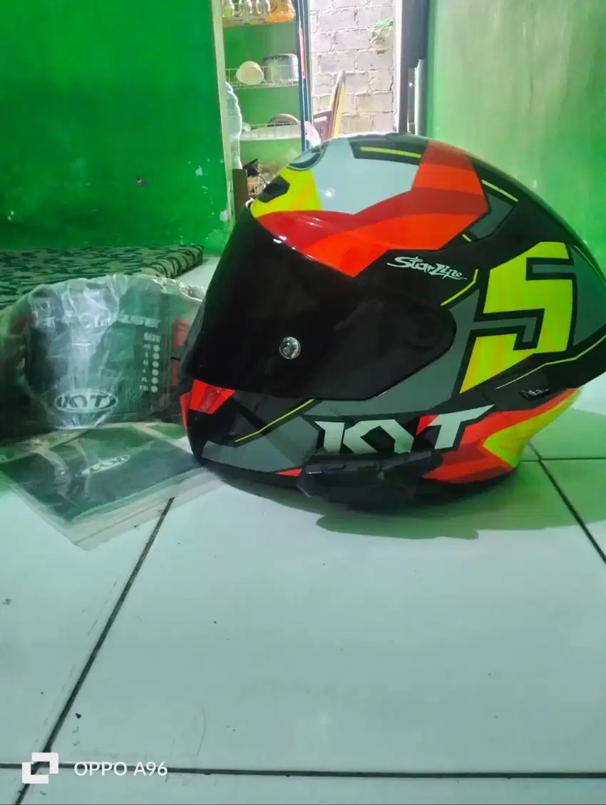 Helm full face KYT udah intercom
