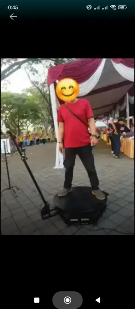 Video booth spin 360