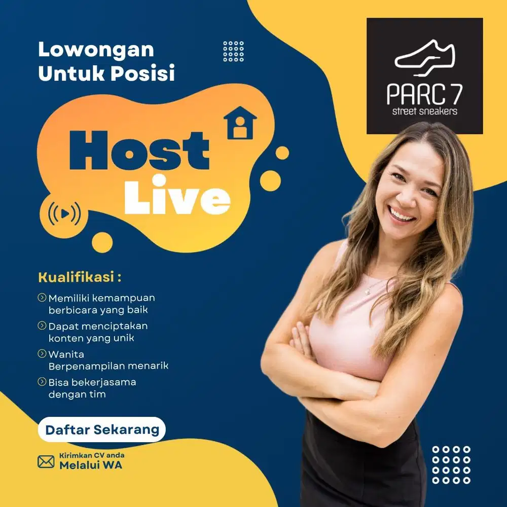 Dibutuhkan Host Live Tiktok Sepatu