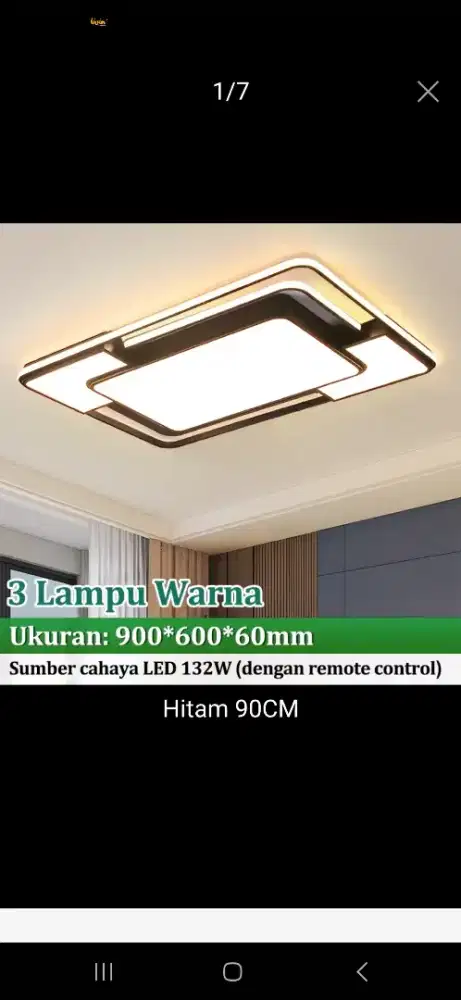 Lampu plafon gejiese