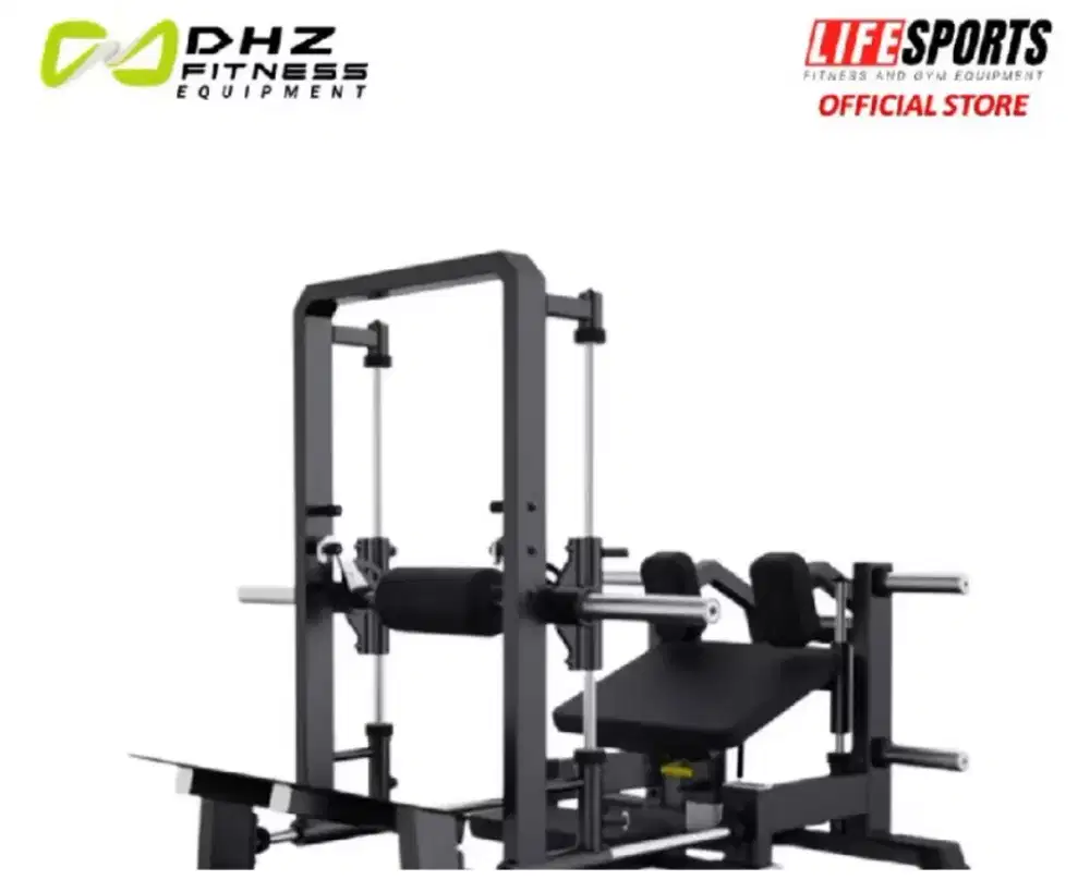Gym 3D Smith machine Hip thrust machine plate Loaded DHZ A609