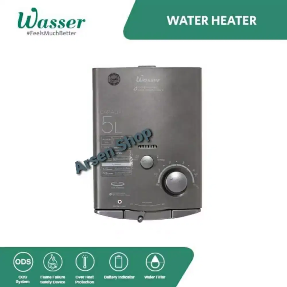Paket Water Heater Gas Wasser