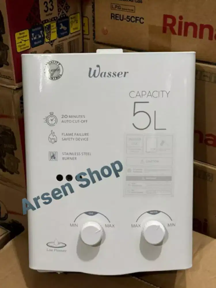 Paket Water Heater Gas Wasser 501