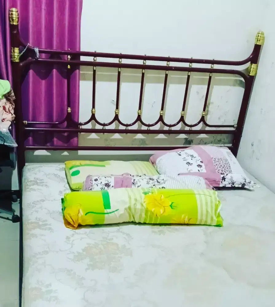 Dijual Ranjang Tidur Full Besi Dan Dijual Set Kasur Springbed
