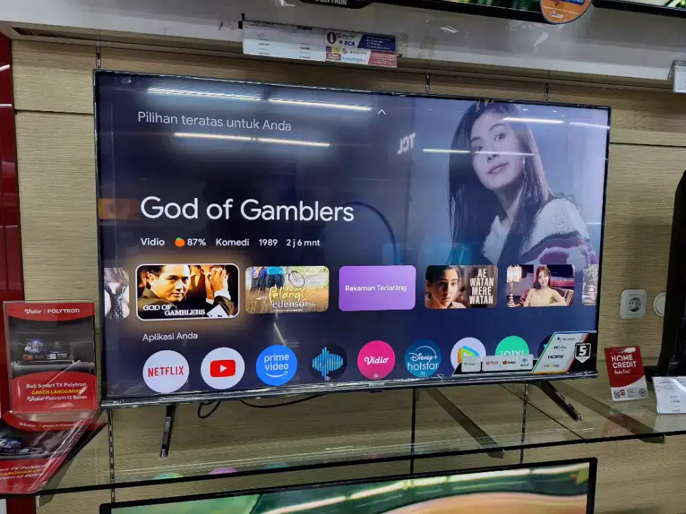 TV LED 43 INCH 4K UHD, GOOGLE TV POLYTRON PLD 43UG5059