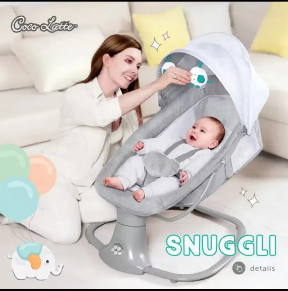 Cocolatte Snuggli Baby Swing Light Grey