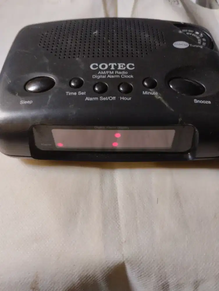 Vintage Radio Clock merk Cotec