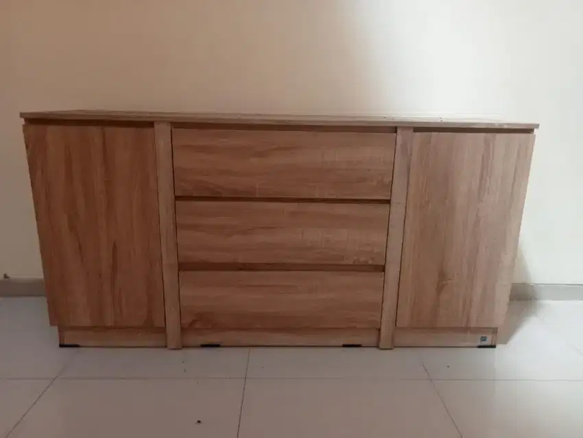 Meja hias penyimpanan buffet drawer