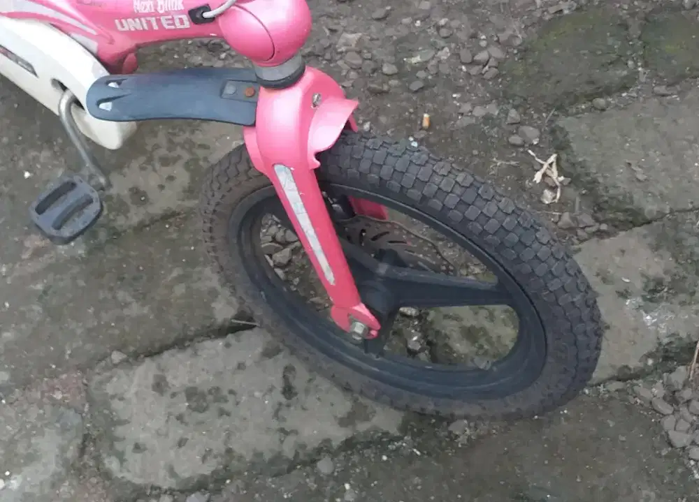 Sepeda anak cewe 16 in pink united nexi blink