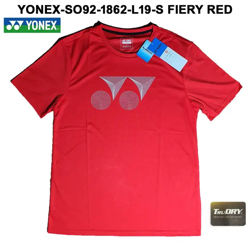 Jersey YONEX RM-SO92-1862-L19-S FIERY RED ORIGINAL 100% Ready Size XXL