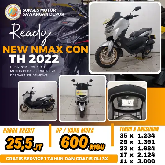 DP MURAH YAMAHA NEW NMAX N MAX KEYLESS TAHUN 2022 MULUS BERGARANSI
