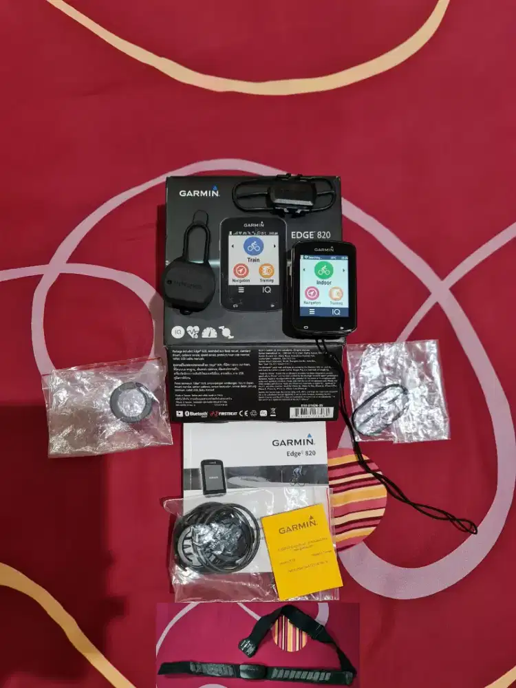 Spido Garmin edge 820 lengkap mulus sensor HR SPEED CDN