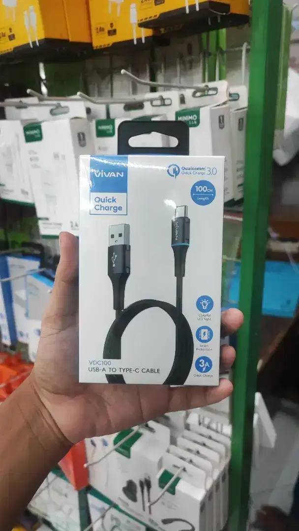 KABEL DATA TYPE C VIVAN VDC100