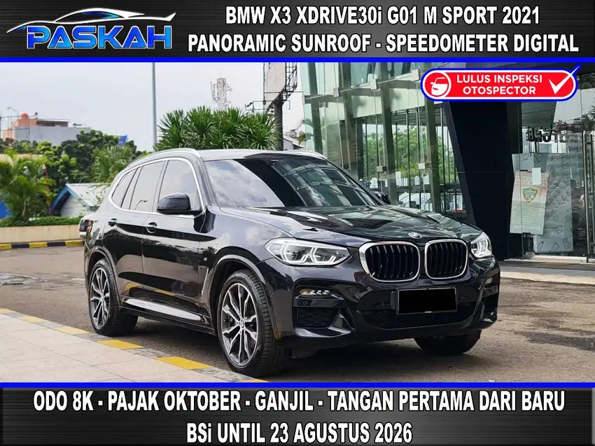 M Sport Odo=8k Bunga=4.5% GanjiL BMW X3 Xdrive 3.0i M Sport 2021 Yopi