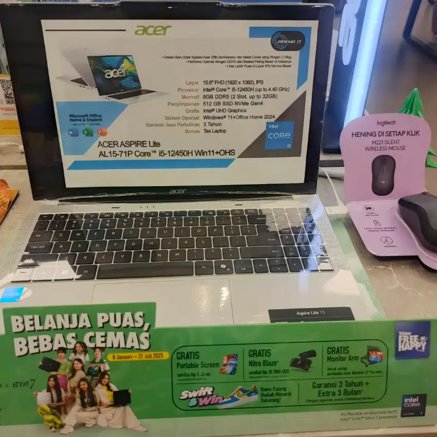 ACER AL15-71P-51VG /ASUS/HP/LENOVO/ADVAN/MSI