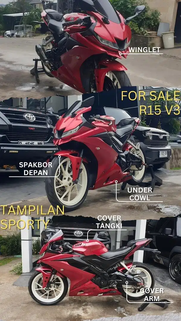 Jual Santai R15 V3 Kece Buat Sunmorian