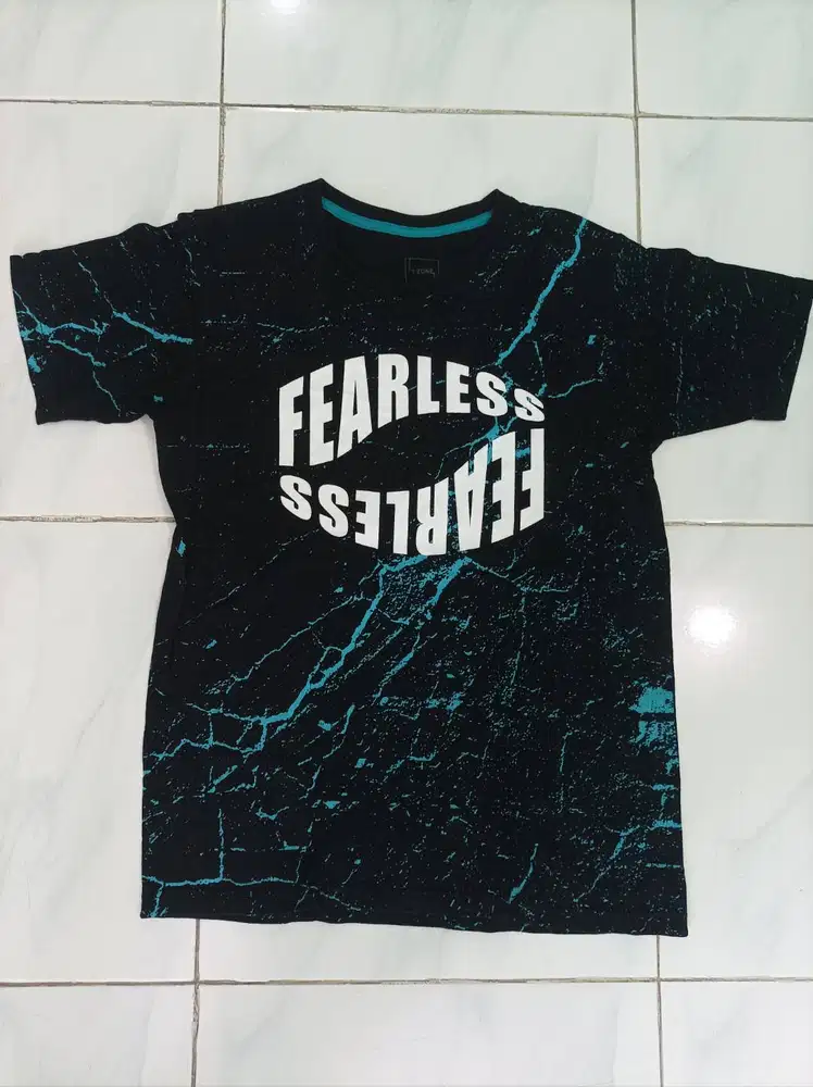 Kaos Lengan Pendek Pria - Hitam Biru