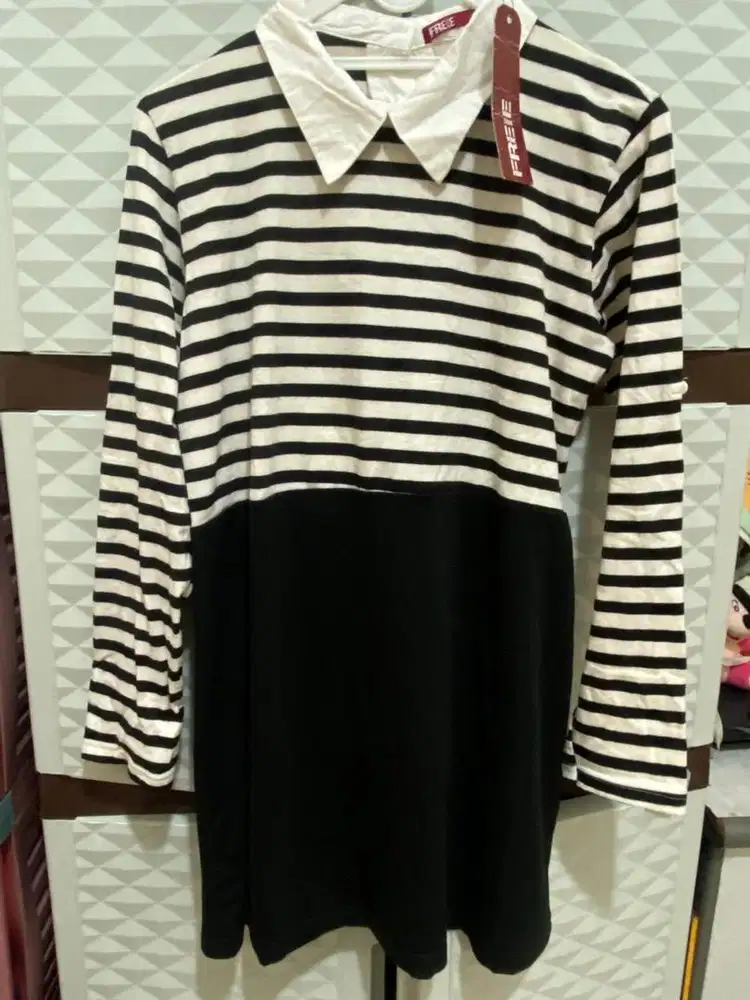 Dress anak garis garis stripes matahari