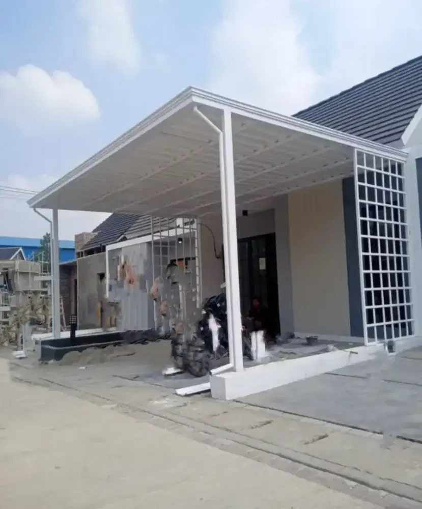 Kanopi Besi holo atap alderon
