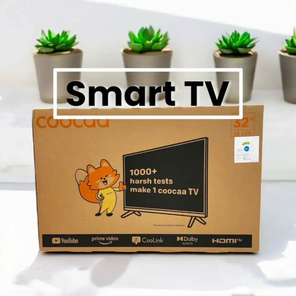 Smart TV Coocaa 32 inci masih baru dan segel