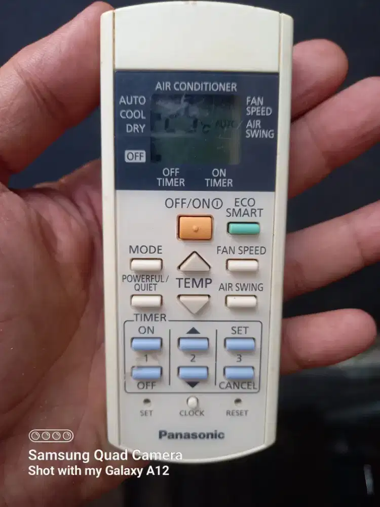 Remote Ori Bawaan AC Panasonic Eco Smart,semua tombol fungsi normal