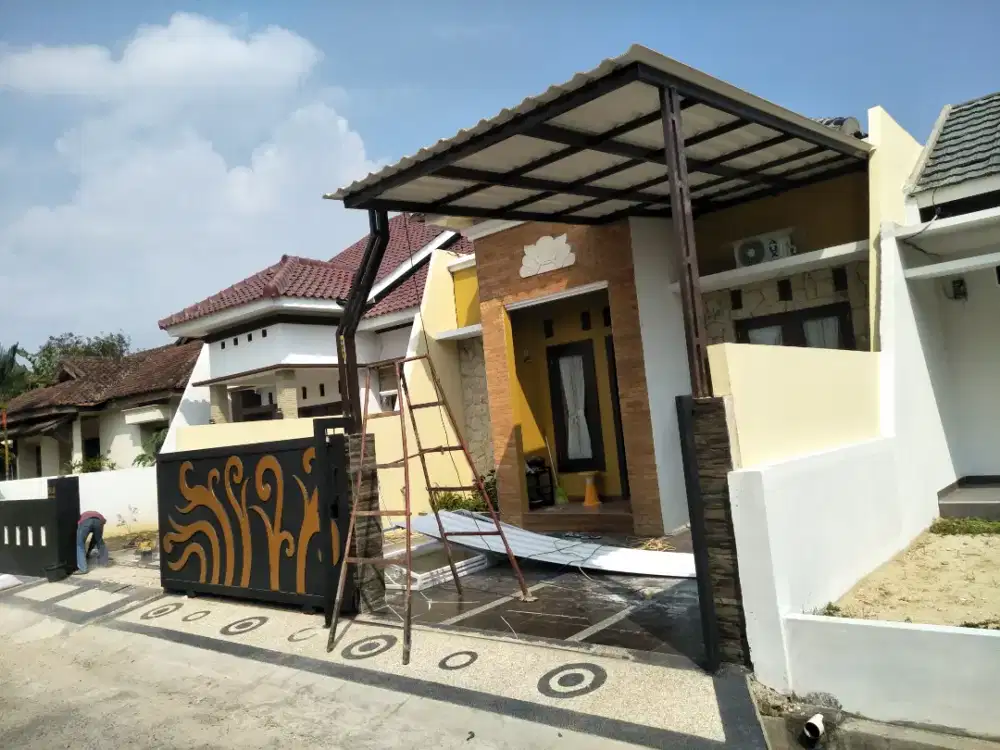 Kanopi, jendela, pintu pagar,tangga antri karat minimalis modern