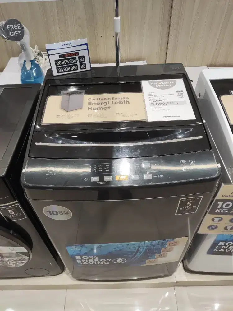 MESIN CUCI KELS TOP LOAD 10KG
