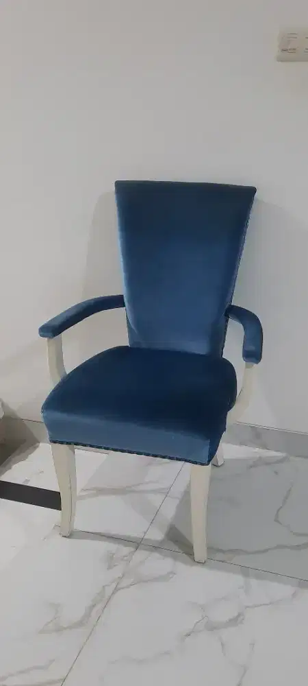 Blue ROSEWOOD WOOL CHAIR