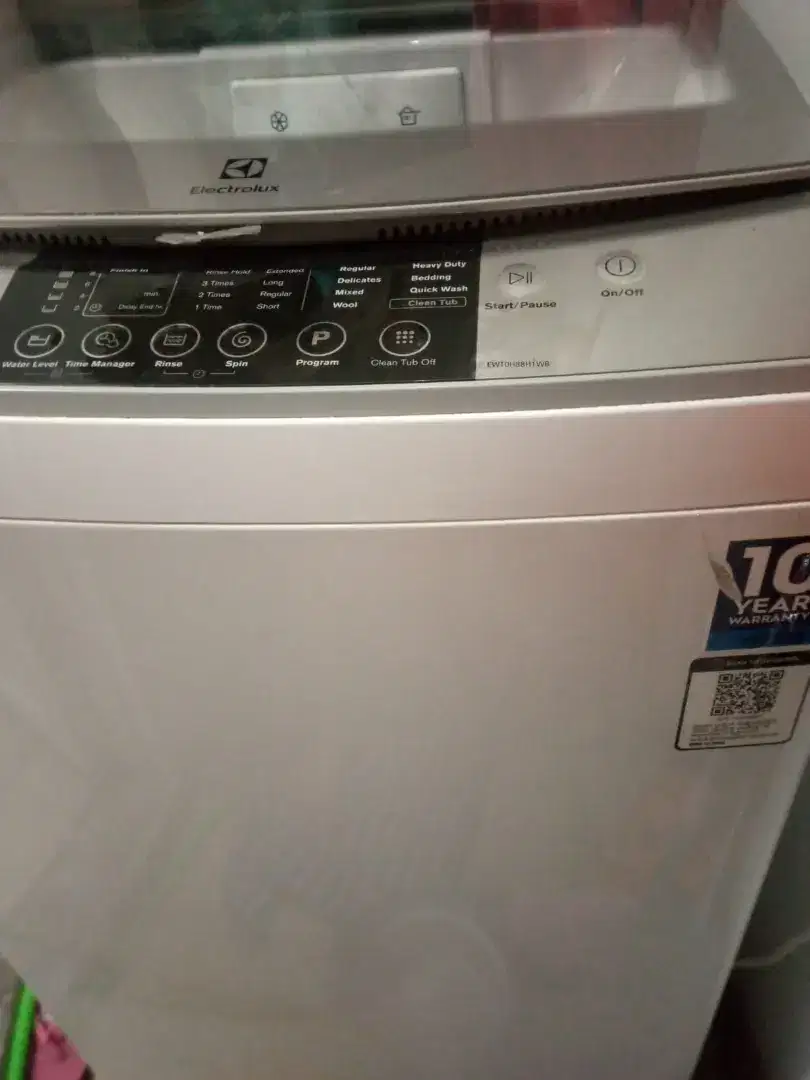 Mesin cuci Electrolux mulus msih garansi