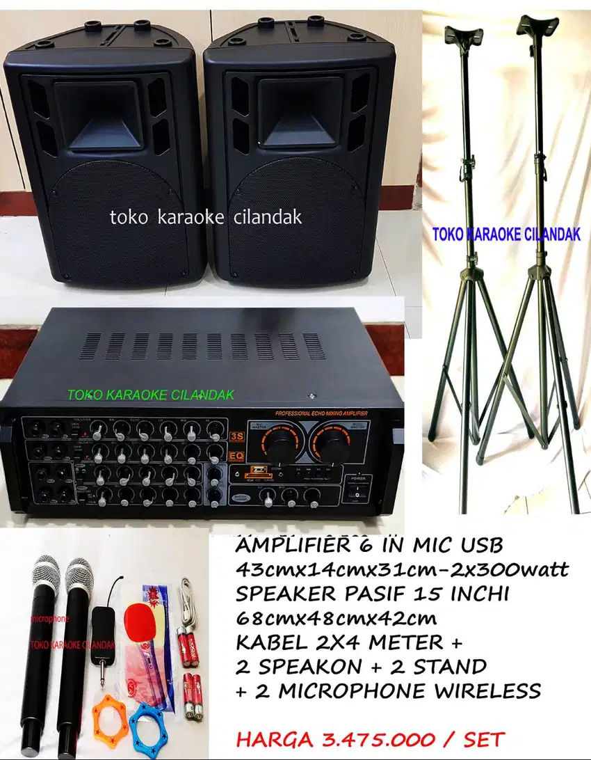 paket karaoke speaker 15