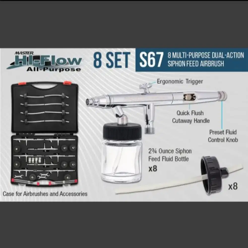 Master S67 Studio Airbrush Set