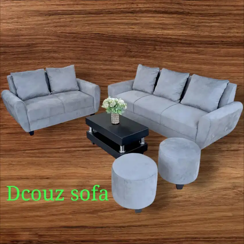 Set Sofa Retro 32 Puff
