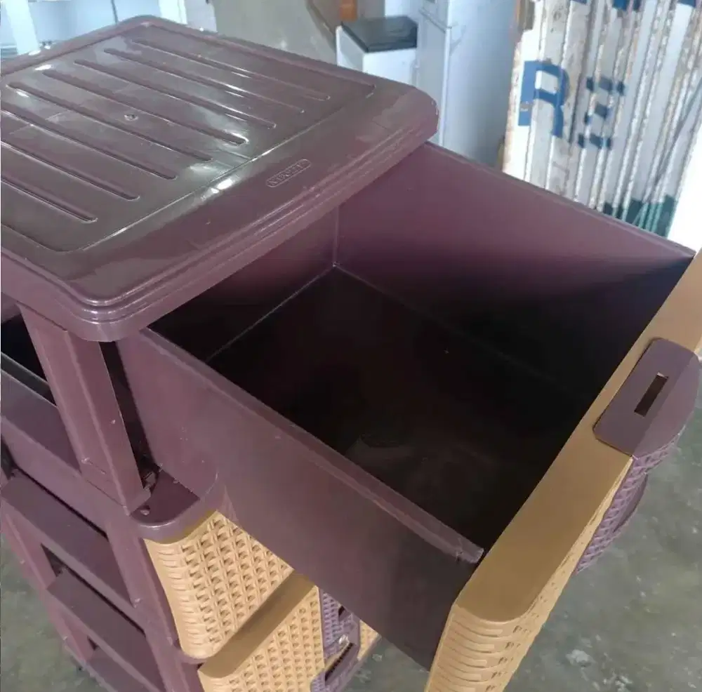 Promo Murah Lemari Laci Napolly 4 Susun Plus Kunci