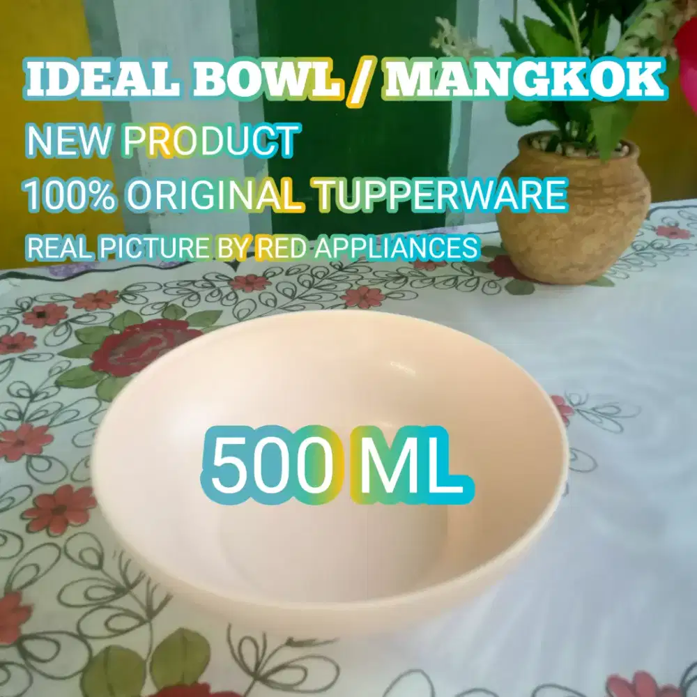 Mangkok Tupperware Original 500 ML (1 Set 6 buah) ORIGINAL TUPPERWARE.