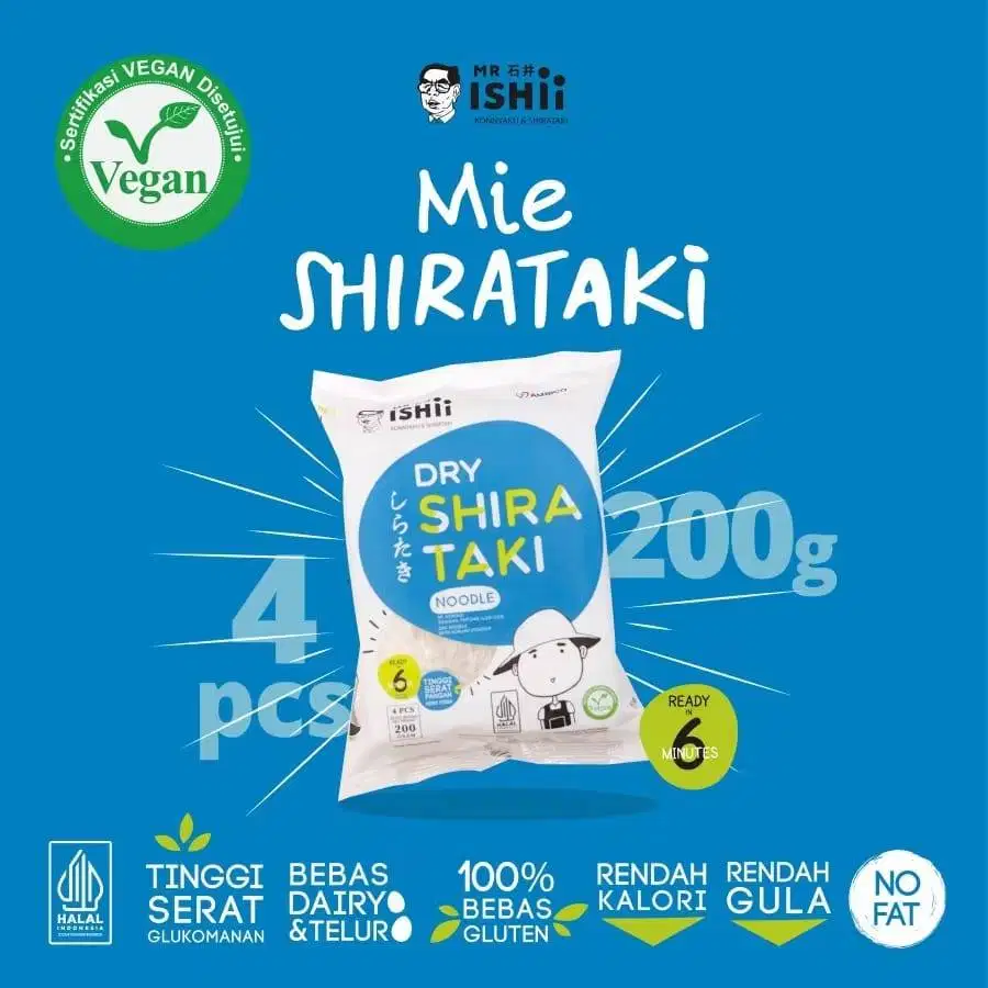 Dry Shirataki 200gr dus/50 bungkus