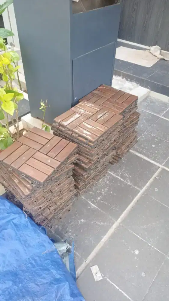 Jual Lantai Kayu Jati 30x30