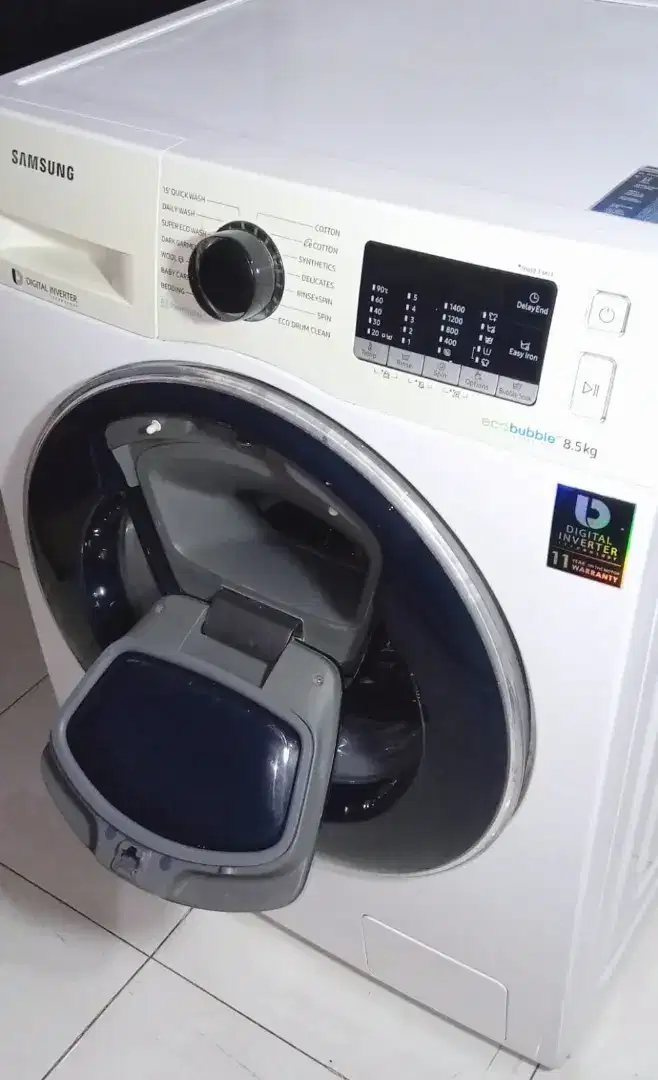 Mesin Cuci Frontloading Samsung 8,5kg(seri addwash)Like new,normal