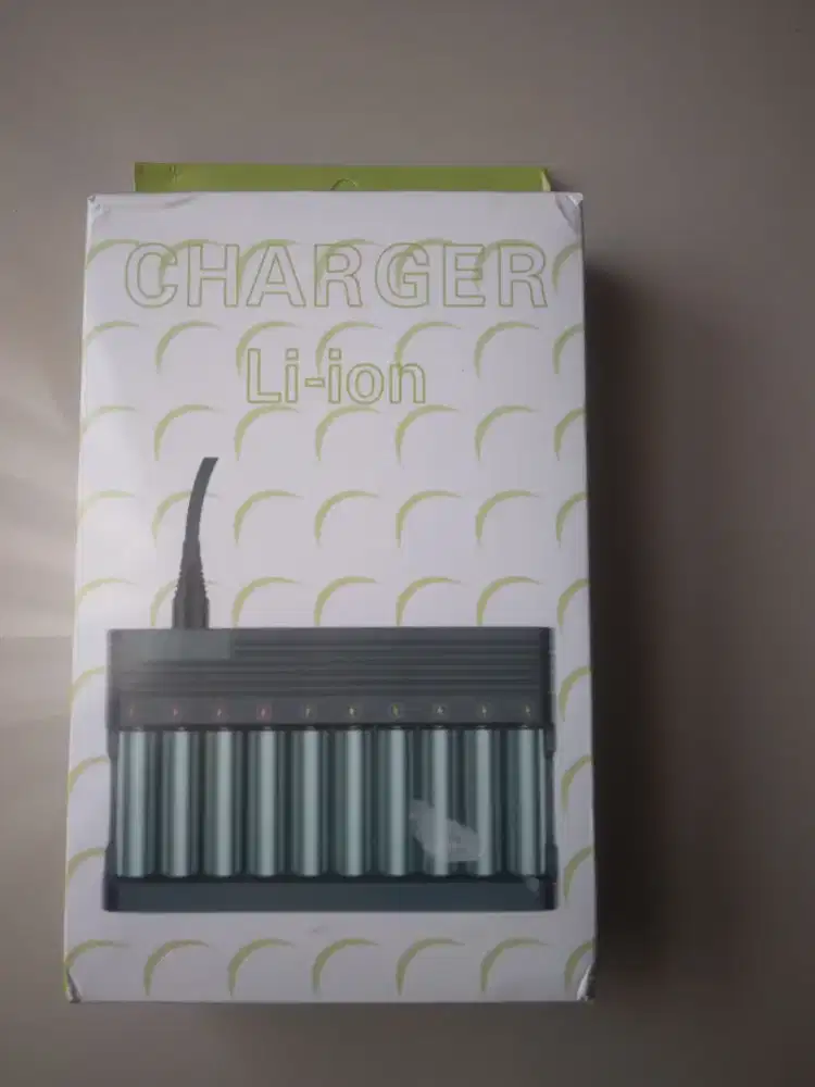 Charger casan batu battery 18650 10 slot