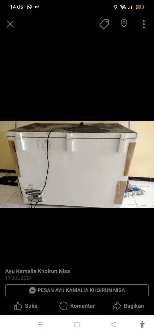 FREEZER MIDEA 350LITER