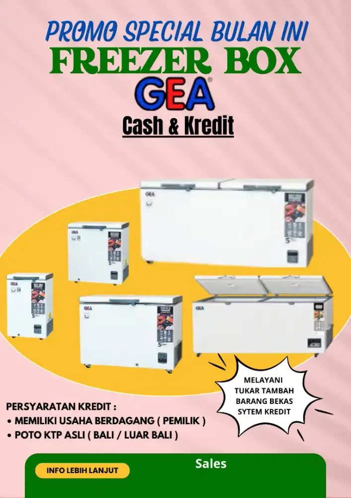 Freezer Box Berbagai Type dan Kapasitas Ukuran