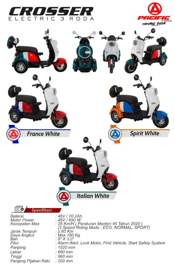 CROSSER ELECTRIC 3 RODA