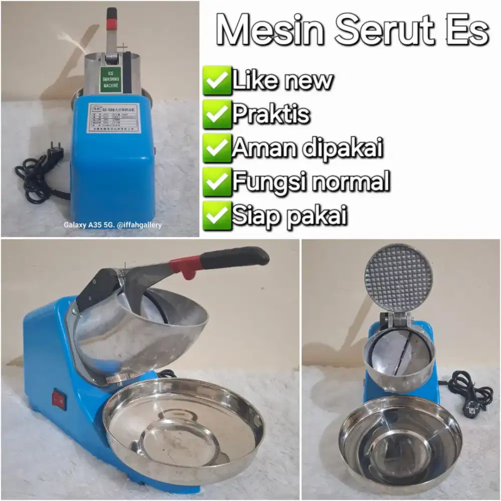 Mesin Serut Es Hasil Halus Praktis Aman Siap Pakai
