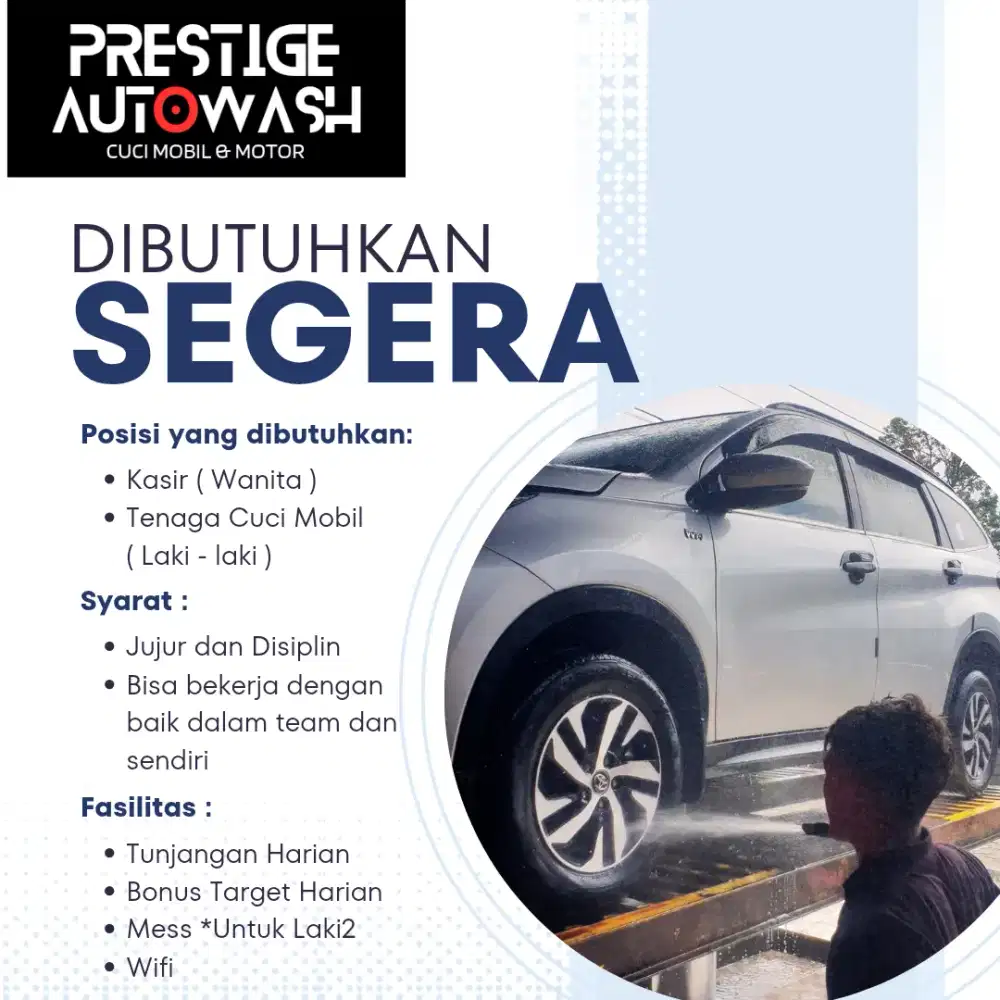 Lowongan Kerja Cucian Mobil