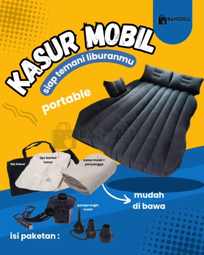 Kasur mobil MPV SUV TOYOTA BED Matras Mobil Siap Temani Liburanmu