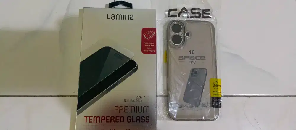 Softcase iphone 16 biasa. Bonus tempered glass iphone 16
