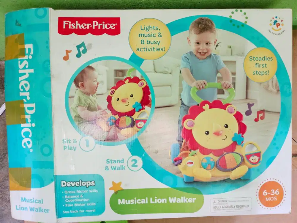 (PRELOVED) PUSH WALKER LION FISHER PRICE / Melatih Anak Belajar Jalan