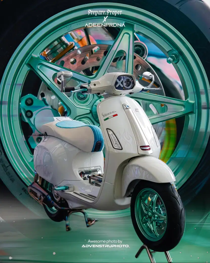 Vespa Sprint TFT X Justin Bieber 2022 Full Modifikasi
